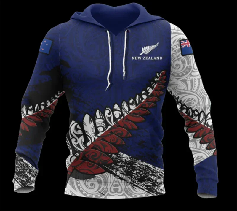 Новые зимние 3D толстовки Aotearoa Новая Зеландия серебристый регби принт
