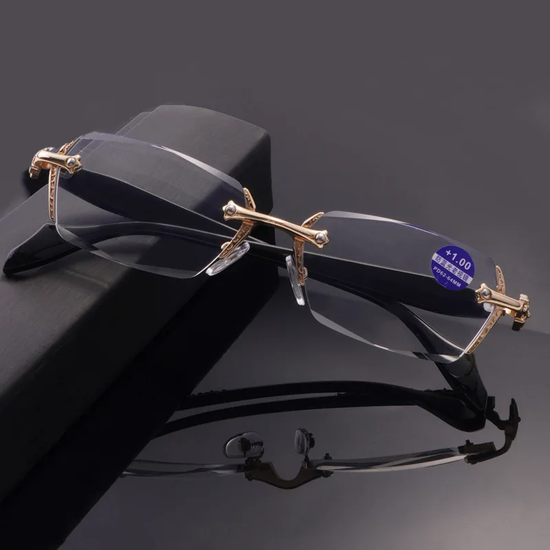 Винтажные оправы для очков чтения без с синей оправой