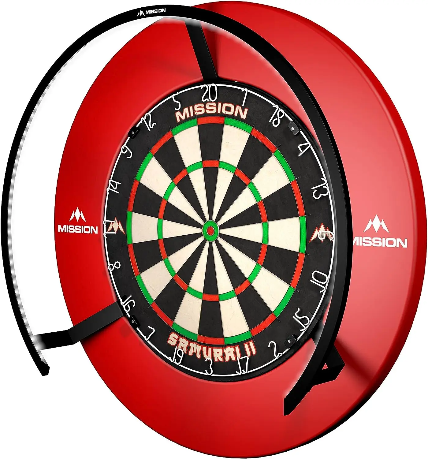 

Torus 270 | Dartboard LED Lighting System with Easy Access Area for Unrestricted Play, Sand Blasted Black Darth maul Darts Darts