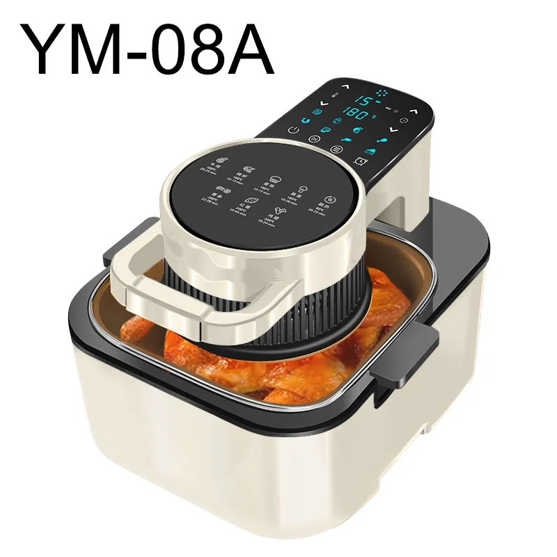 

Многофункциональная домашняя умная фритюрница объемом 9 л с резервированием сенсорного экрана большой емкости, антипригарная внутренняя духовка
