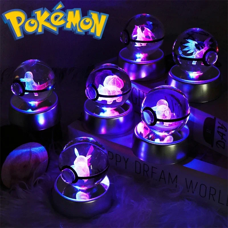 Фото 5 см Sylveon Pokemon хрустальный шар игра коллекционные сувениры игрушки модель подарки на день рождения для детей домашний декор карманный монстр №5