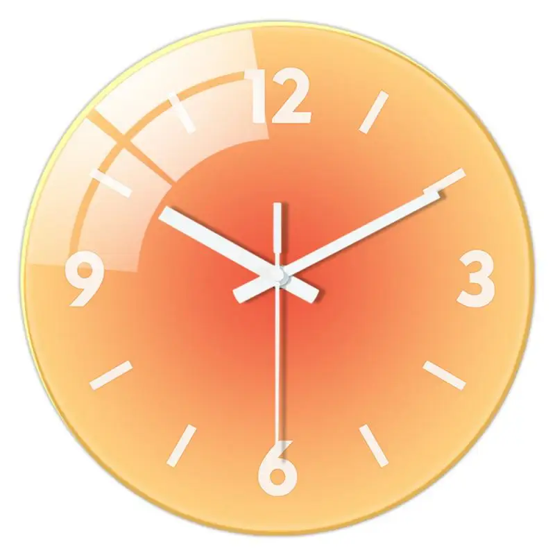 

Modern Creative Non Ticking Quartz Clock Gradient Color Table Decoration And Accessories Wall Clock Birthday Gift For Wall Decor