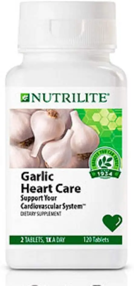 Nutrilite, чеснок, формула для ухода за сердцем, 120 шт.