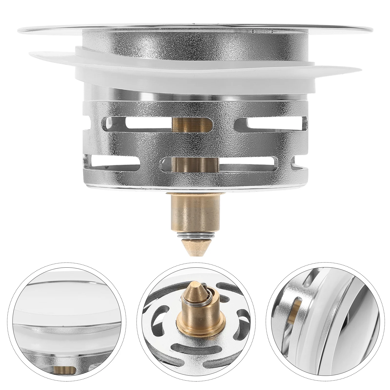 

Sturdy Bathroom Sink Drainer Basin Stopper Copper Sink Drain Plug