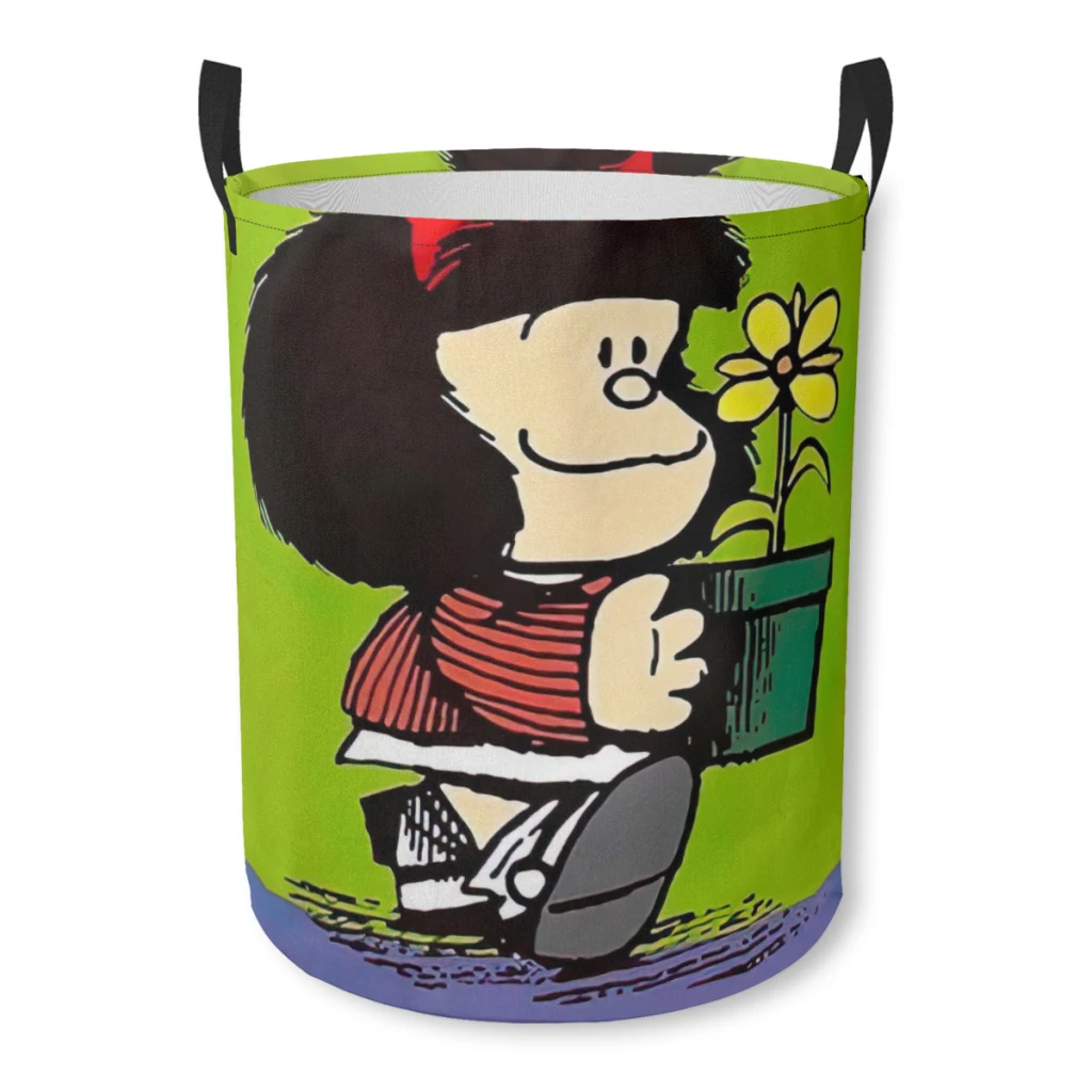 Корзина для грязного белья Mafalda с героями мультфильмов органайзер одежды
