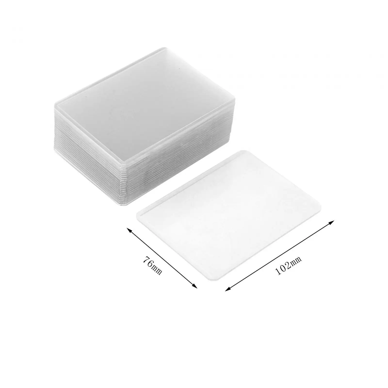 25 шт. прозрачные карточки видимые карты легкие портативные