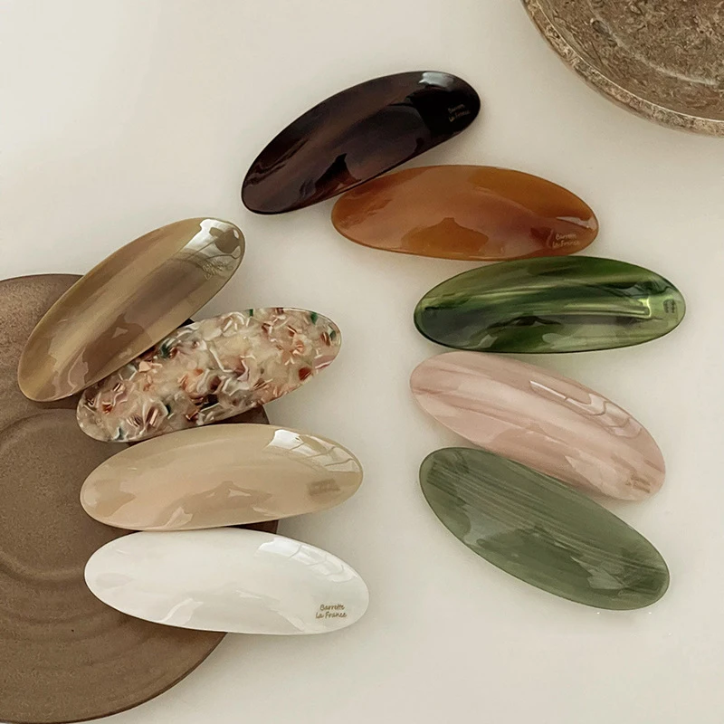 

9cm Large Acetate Geometric Hair Clips for Women Girl Fashion Vintage Headband Sweet Hairpins Barrettes Hair Accessories