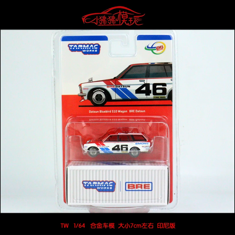 

TW Tarmac Works 1:64 Datsun 510 Wagon #46 Collection of die-cast alloy car decoration model toys