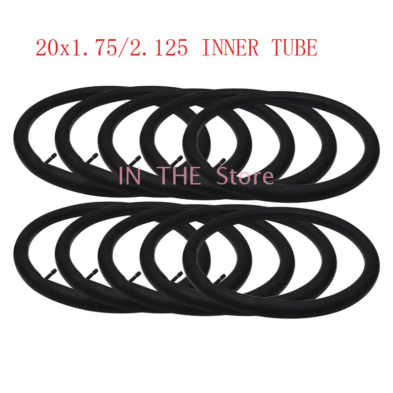 

10 шт. 20x75/2.125 внутренняя труба для 20x75/2.125 электрических складных велосипедов, аксессуары для шин горного велосипеда