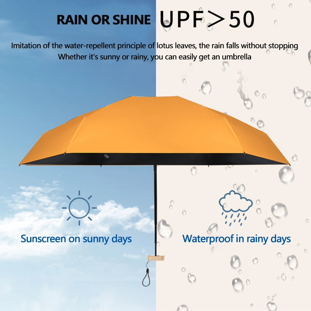 Карманный мини-зонт для телефона с защитой от УФ-лучей |