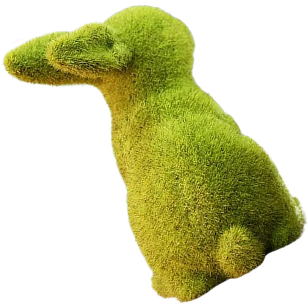 

Bunny Rabbitstatue Figurine Garden Easter Decor Year Flocked Chinese New Sculpture Grass Figure Animal Artificial Decorationsthe