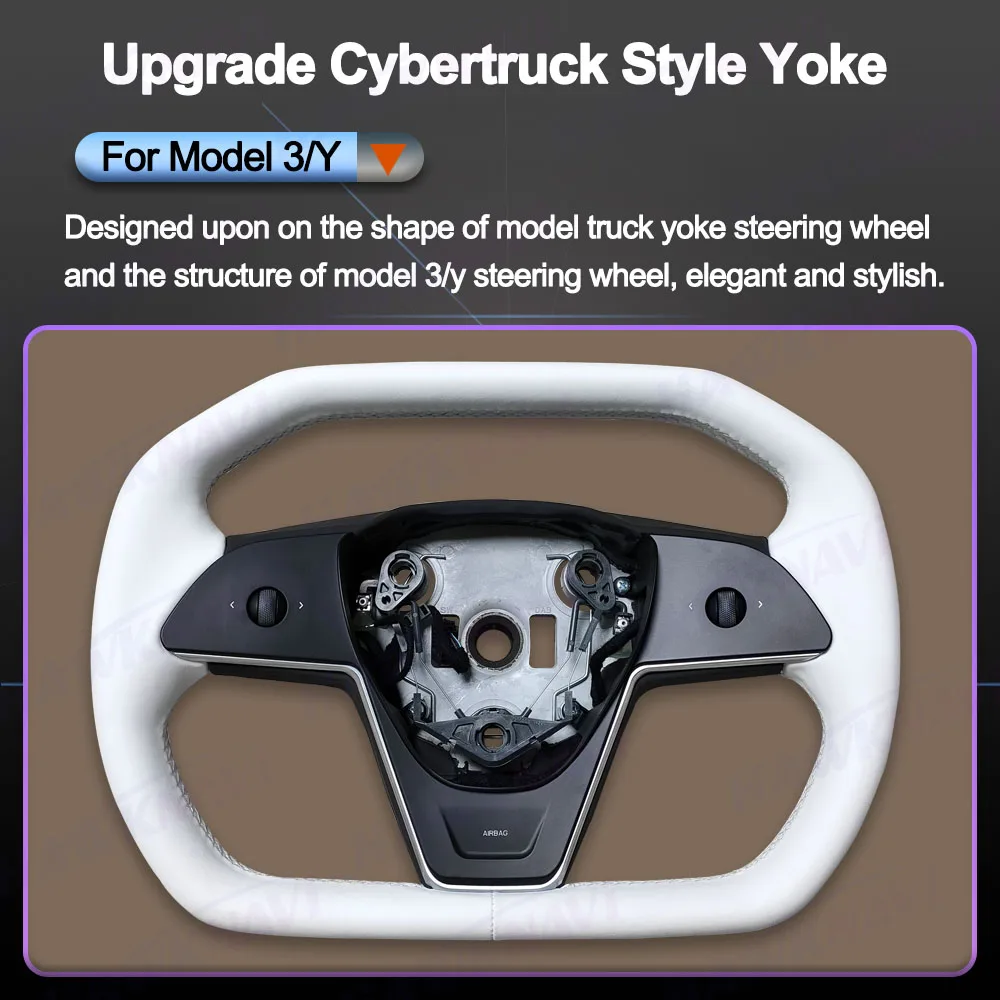 Hawknavi новый стиль кибергрузовик кокетка Рулевое колесо для Tesla модели Y Модель 3 2023