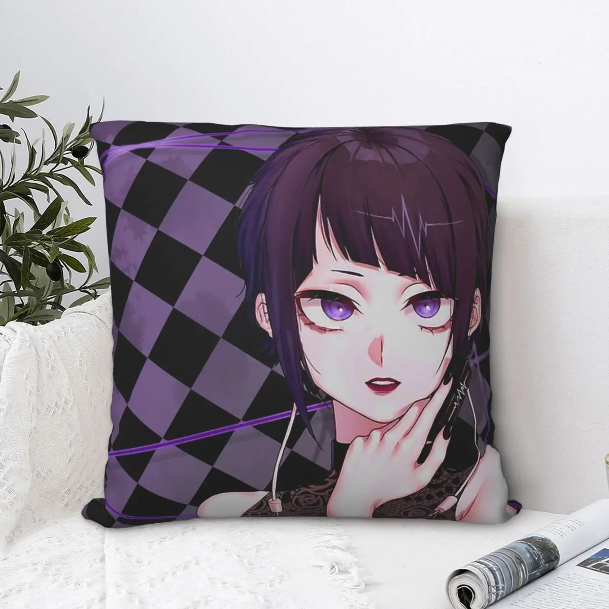 

Jiro Kyoka, фиолетовая рифленая ткань, дышащая наволочка
