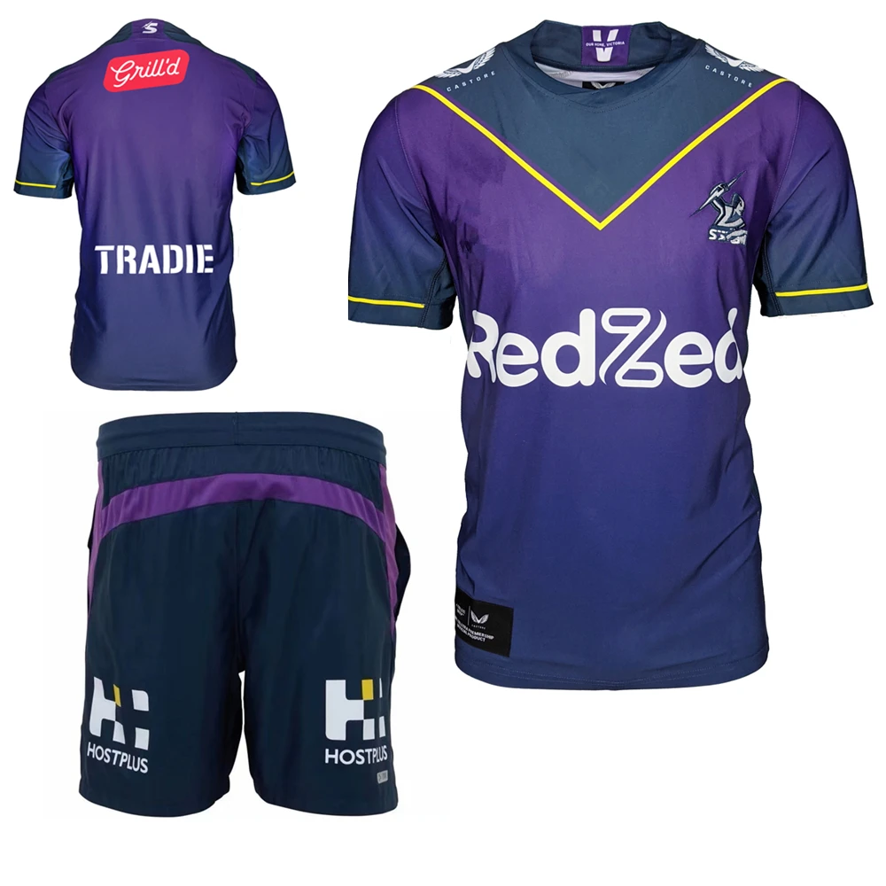 

2022 2023 Melbourne Storms rugby jersey HOME Rugby shirt Australia Jerseys Custom name and number