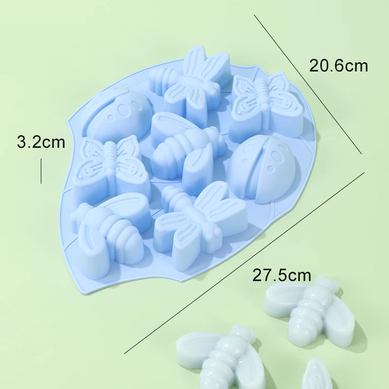 

Инструменты для выпечки «сделай сам», форма для торта в форме насекомых/пчел/бабочки, силиконовая форма для конфет, желе, шоколада, инструмент для украшения торта