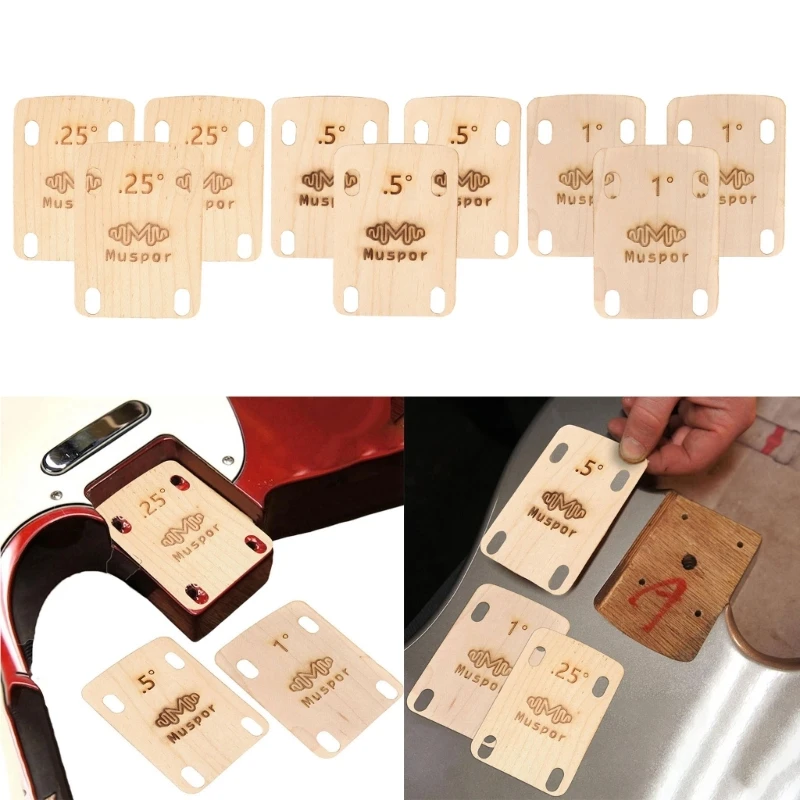 

3PCS Electric Guitar Neck Plate Guitar Gasket Replacement Guitar Neck Shims