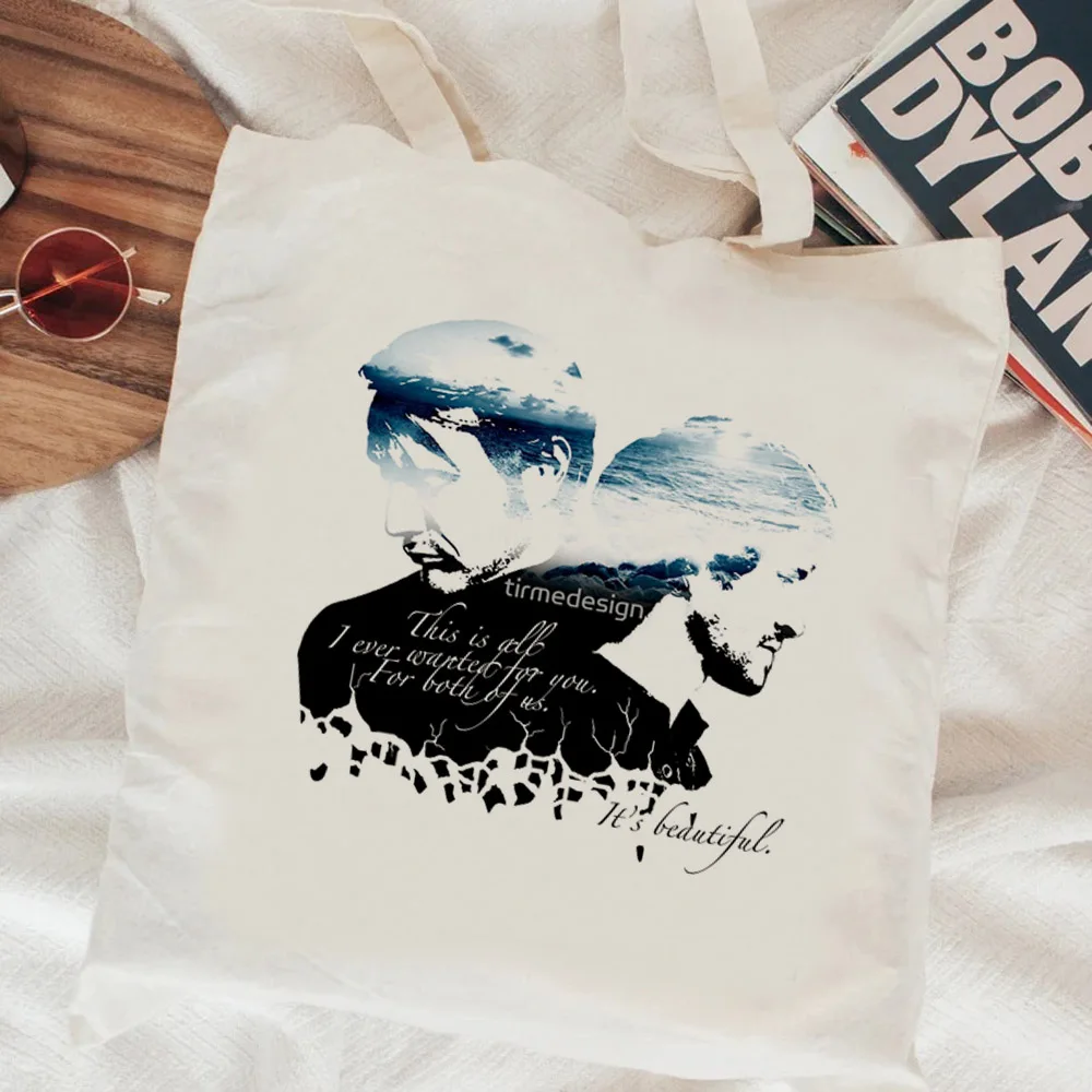 Фото Сумка для покупок Hannibal, перерабатываемая сумка eco bolsa, хлопковая многоразовая сумка-тоут, джутовая плетеная Сумка-тоут №4