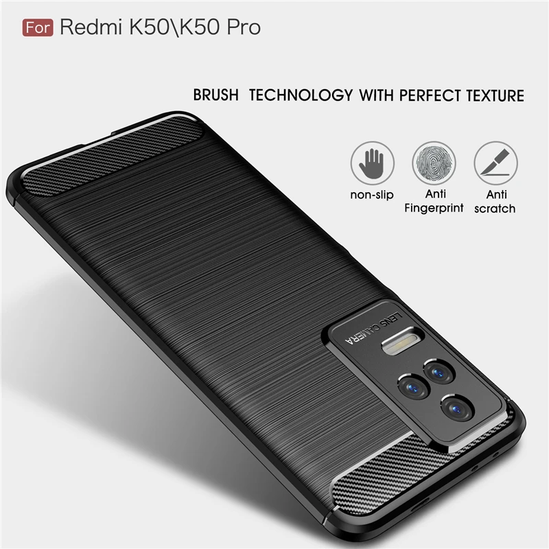 For Xiaomi Redmi K50 Pro Case Silicone Shell Rubber Bumper Protective Case For Redmi K50 Pro Cover For Redmi K50 Case