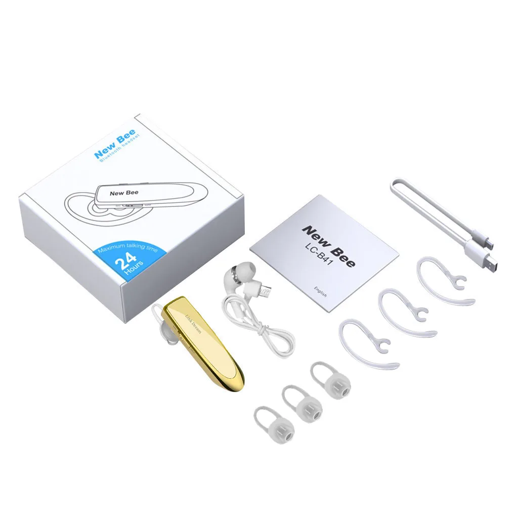 

Link Dream LC-B41 Single Ear Bluetooth 5 0 Headset Noise Cancellation Earphone with Long Standby