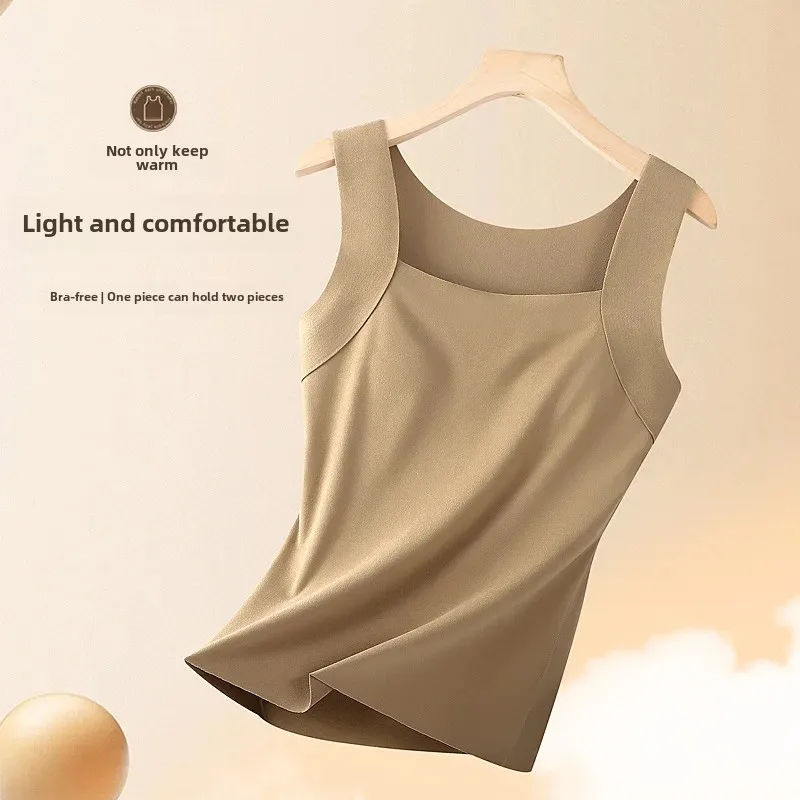 Осень/зима новый теплый жилет интегрированная нагрудная накладка без рукавов