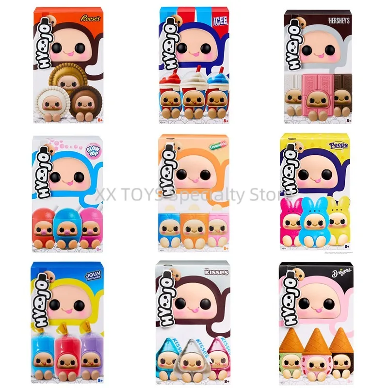 Фото Оригинальная серия HYOJO 1 CUDDLECTIBLES, 10 см, игрушка-антистресс Hershey ICEE Reese's Blow Pop, милая кавайная мягкая фигурка, коллекционный подарок №1