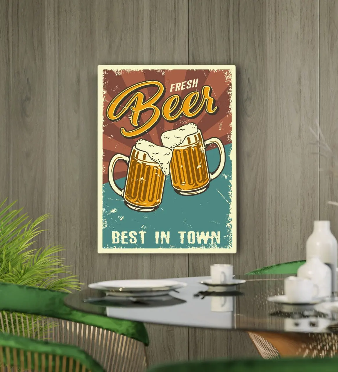 

BK Gift Cafe & Bar & Restaurant Konseptli Canvas Table 50x70cm-16