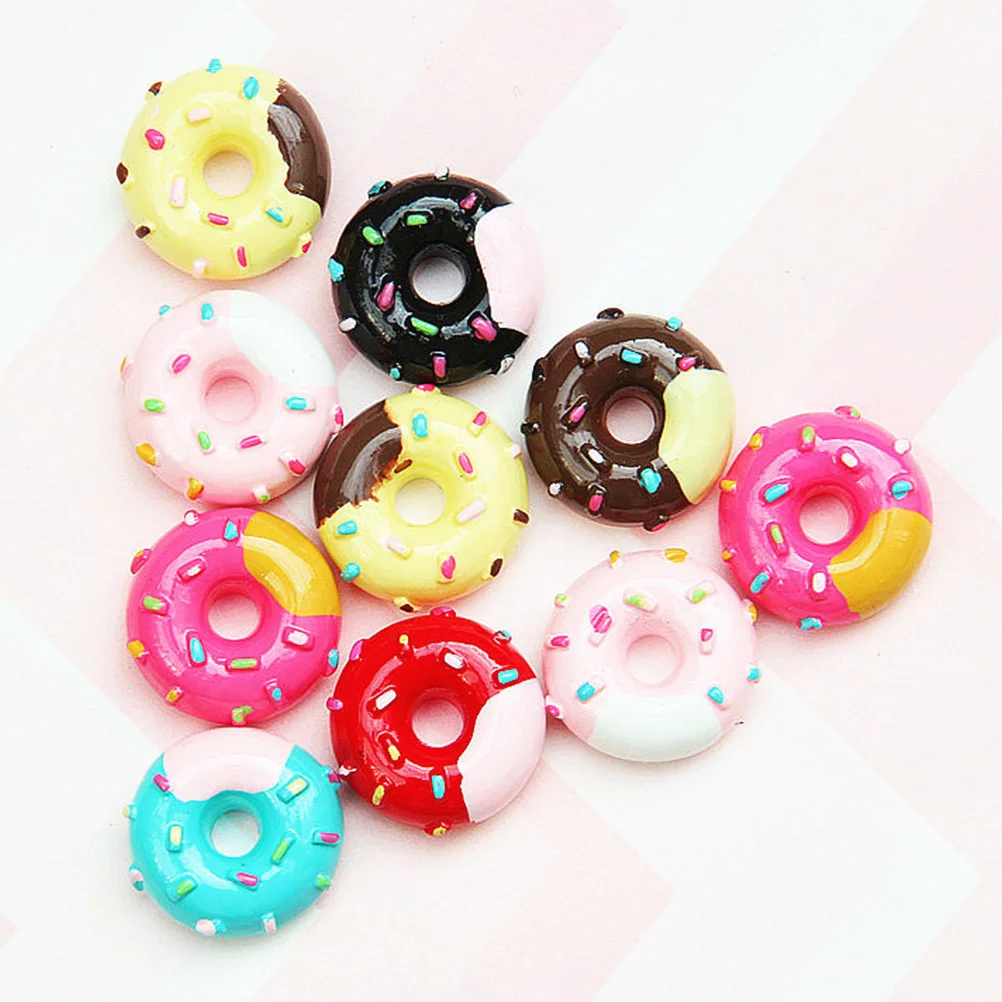 Simulation Donut House Donuts Decor Resin Phone Case Decors Small Figurine