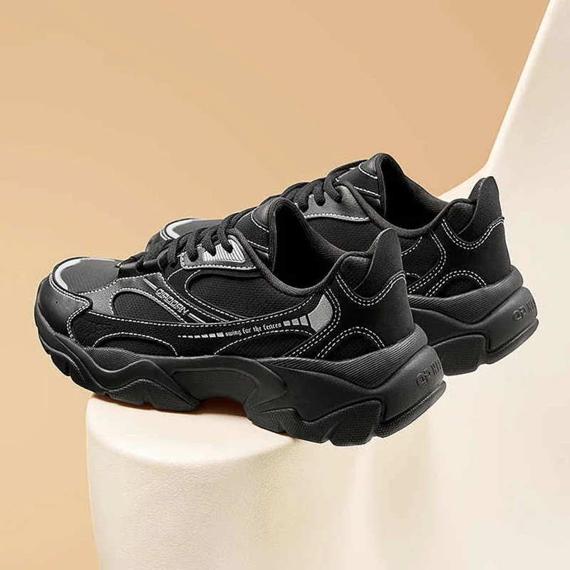 QIAODAN Daddy Shoes мужская осенняя новинка 2024 кожаная непромокаемая легкая повседневная