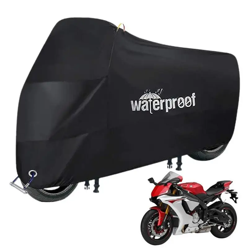 

Bike Covers Outdoor Storage Waterproof Bike Tarp With Adjustable Elastic Straps For Bicycle Storage Bike Tent Multifunctional
