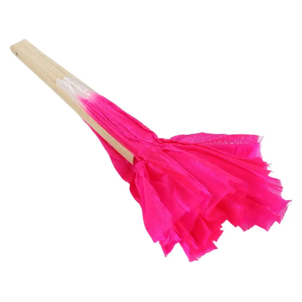 Полукруглые шелковые бамбуковые принадлежности для вечеринок Розовая шелковая