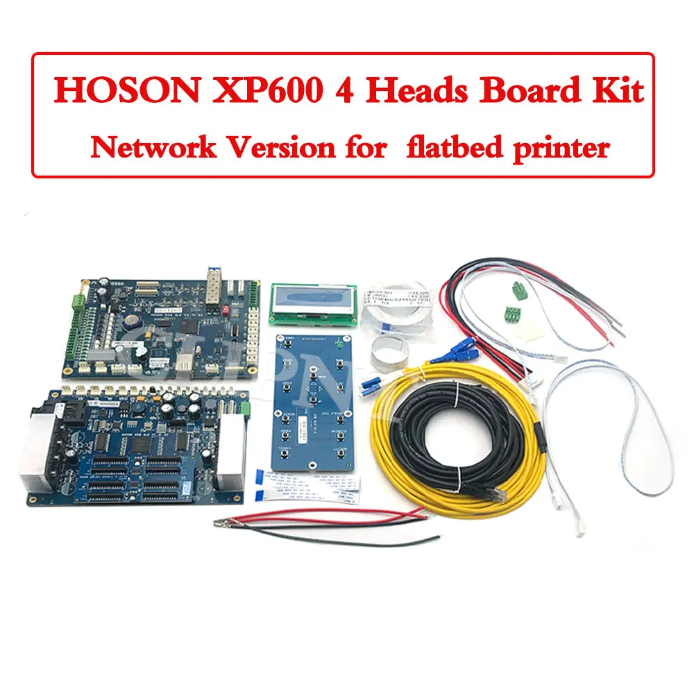 

XP600 4-головочный сетевой комплект Hoson Board для планшетного принтера Поддержка Z axis для планшетного принтера Xuli Allwin 60x9 0/20x30 см