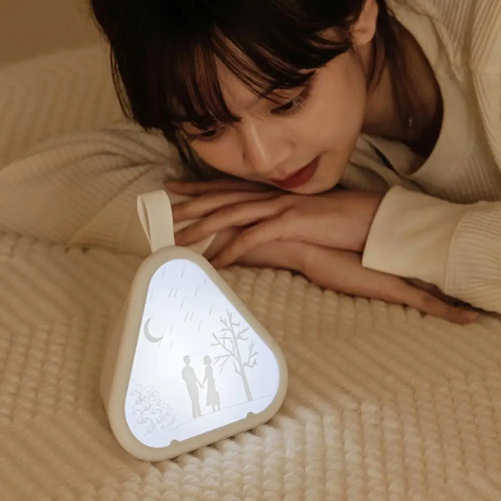 

Night Lamp 1 Set Eye-catching Brightness Adjustable Lightweight USB Charging Battery-Powered Night Lamp Decor for Household