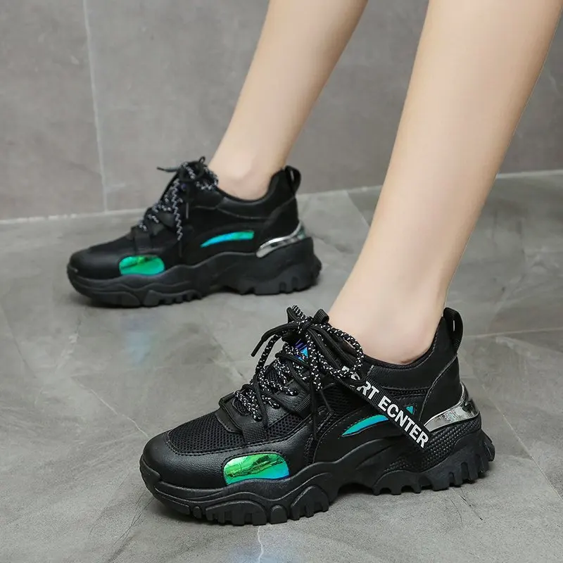 

Fashion Spring 2022 New Korean Version White Sports Vulcanize Shoes Running Sports Women's Casual Sneaker Woman Tennis Female