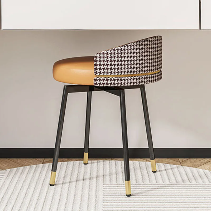 

Short Back Stool Chair adjustable dollhouse Luxury Modern Stool Chair Portable Hallway bancos para sentarse nordic home decor