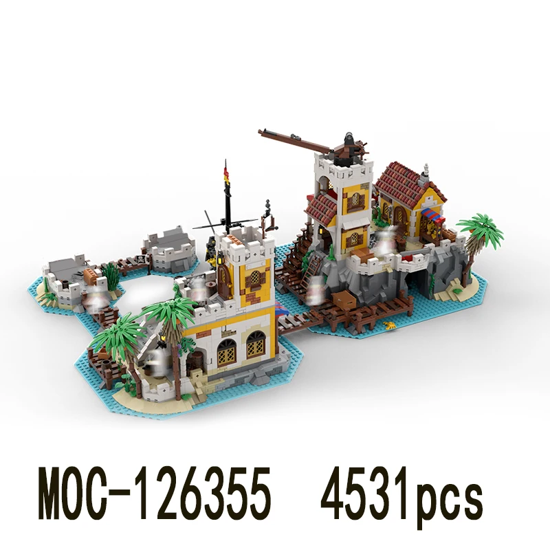 

MOC-126355 Educational Toys for Girls 4311pcs Moc Building Blocks of Constructions 6277 Imperial Trading Post Remake Model Kit