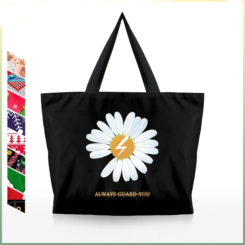 

BHB1036-1124 Simple Crossbody Bag Women Small Daisy Large Capacity Canvas Shoulder Handbag Female