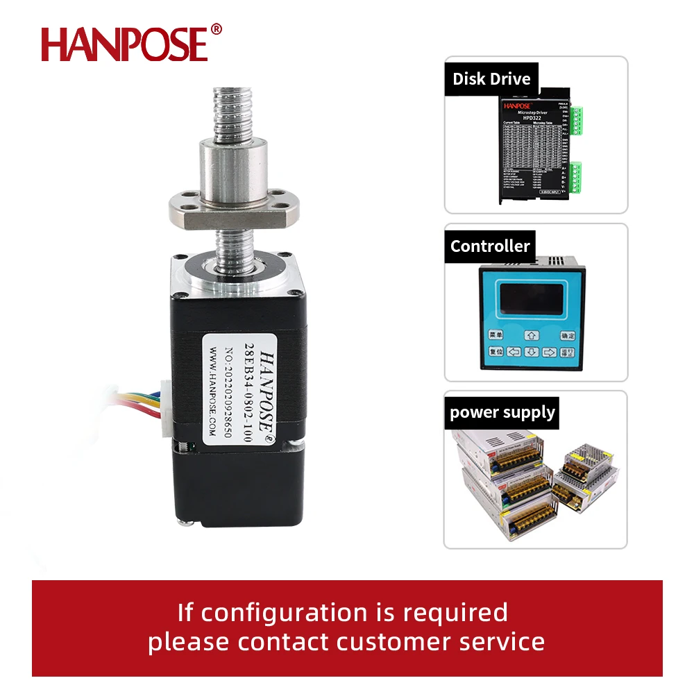 28 шаговых двигателей NEMA11 шариковый винтовой двигатель с замкнутым контуром