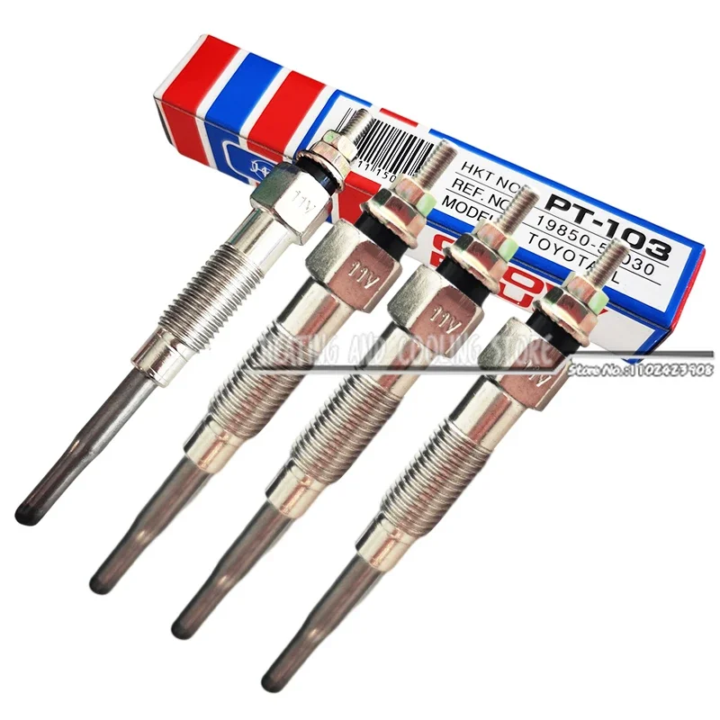 

Патрон нагревателя PT103 19850-54030 19850-78200-71, 4 шт., дизельный двигатель 5FD 6FD 7FD для Toyota Hilux Hiace Land Cruiser 1DZ,3Z,15Z