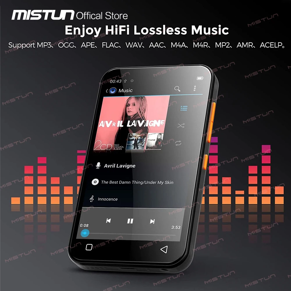 MP3-плеер с поддержкой Wi-Fi Android MP4 Bluetooth 4 0 дюйма FM/рекордер/браузер/макс. 512 ГГц |