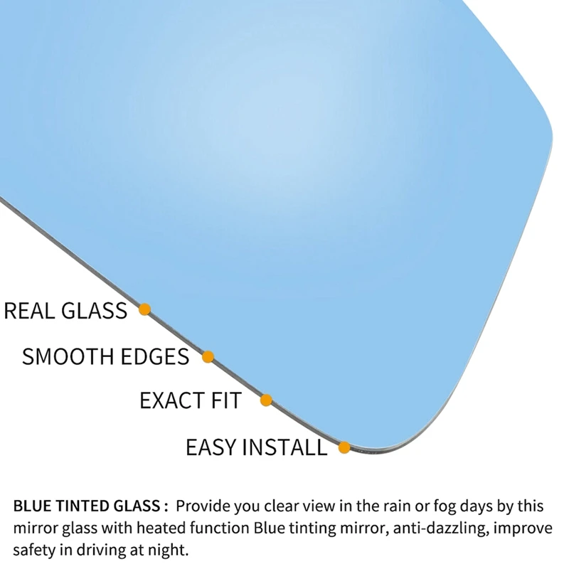 2 шт. зеркальное стекло с правым боковым крылом и опорой для Mercedes-Benz C W202 E W210 S W140