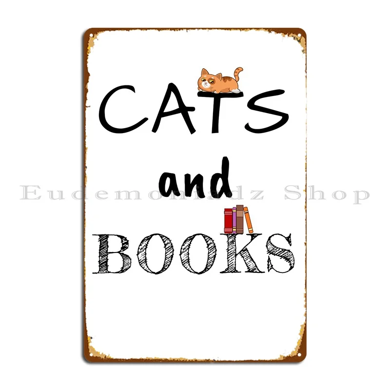 

Кошки и книги, кошка, влюбленная, металлический знак, создание Ретро гаража, дизайн кинотеатра, жестяной знак, плакат