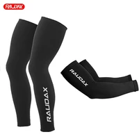 raudax team outdoor sport cycling leg bicycle uv sleeve sun protection cuff cover protective arm sleeve bike arm warmers sleeves