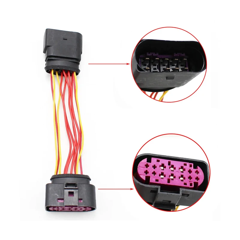 

Адаптер шлейки проводов STPAT для ксеноновых фар, 10-14 контактов, 1J0973737 1J0973835, подходит для VW Golf MK6, автомобильные аксессуары