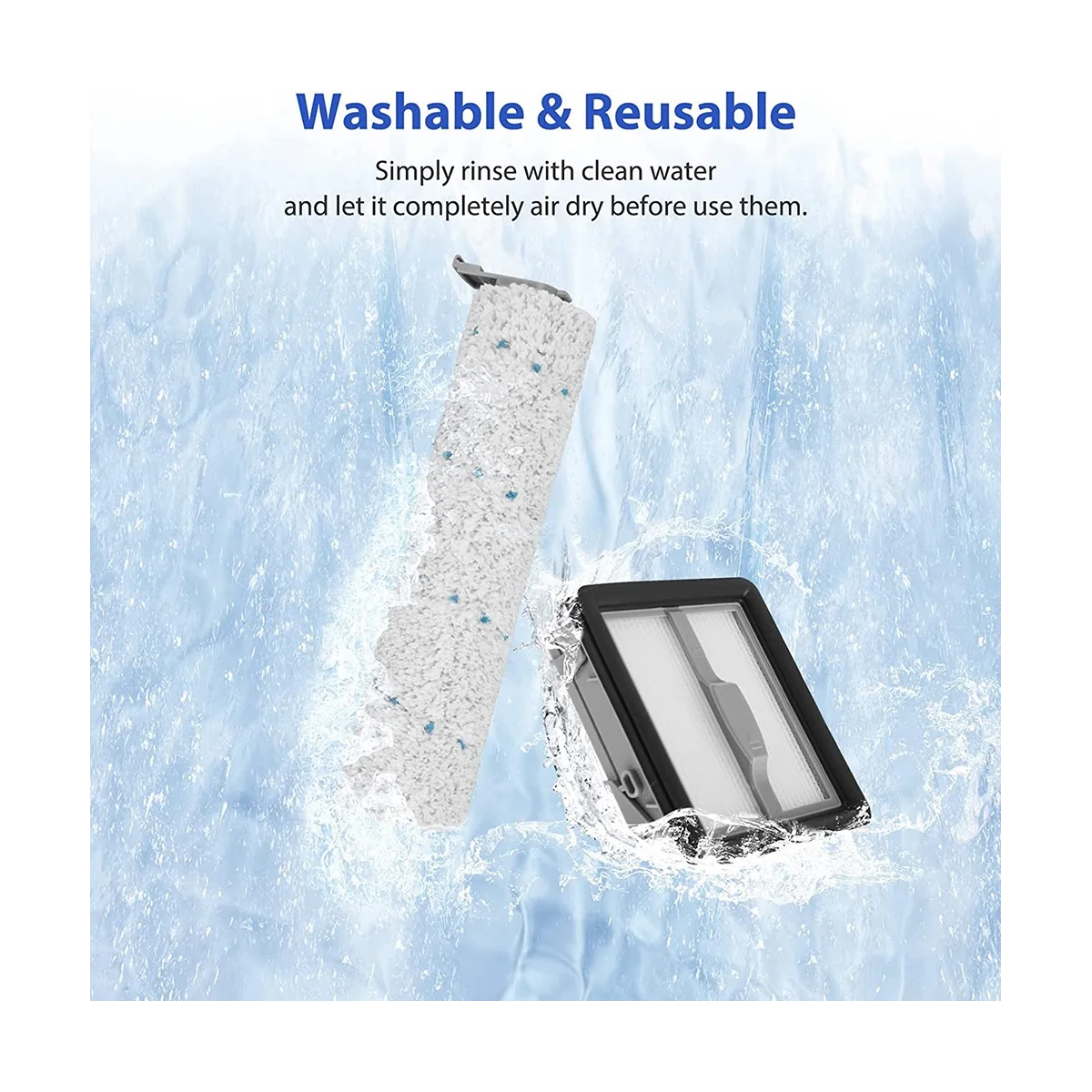 Многоповерхностные фильтры в рулонах для Bissell CrossWave X7 Pet 3350F 2832Z 2955Z