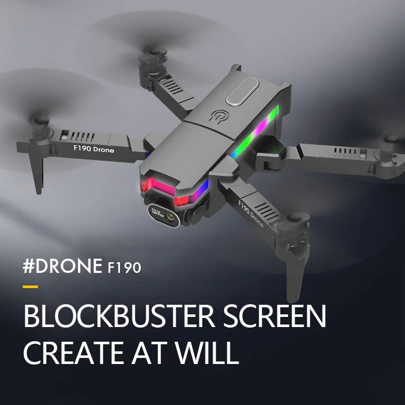 

F190 Drone With Camera Hd 4K Remote Control Plane WiFi FPV Children Professional Dron RC Quadcopter Helicopter Toy For Boys Gift