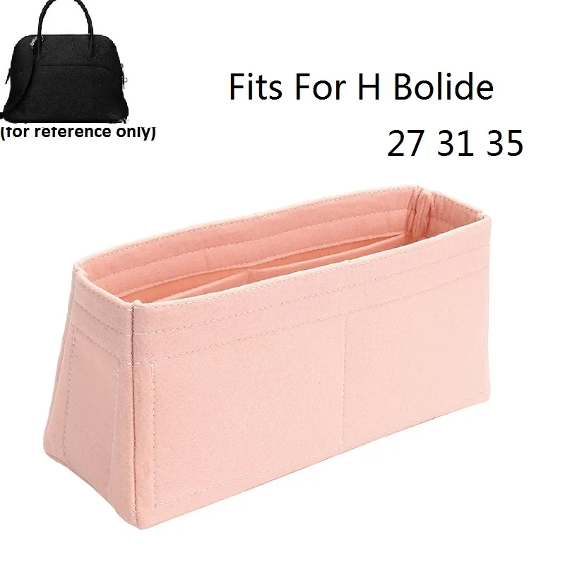 

Fits For Bolide 27 31 35 Felt Cloth Insert Bag Organizer Makeup Handbag Organizer Travel Inner Purse Portable Cosmetic Bags