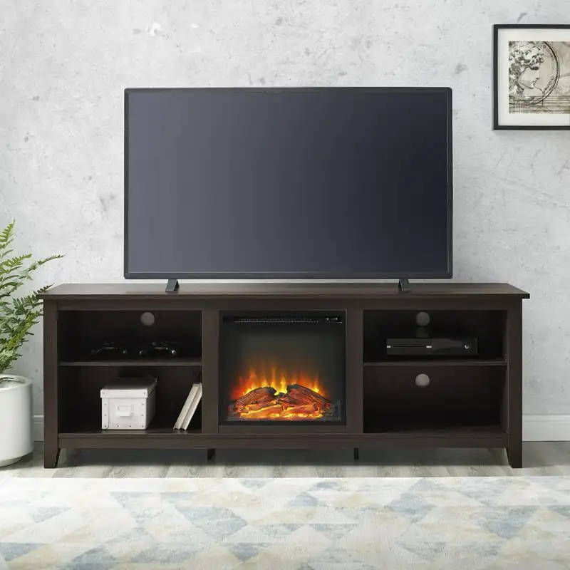 

Storage Fireplace Stand for TVs to 80", Espresso