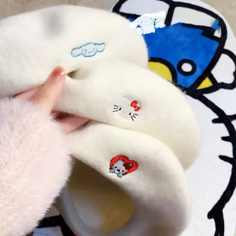 

Оригинальный милый берет Hello kitty Sanrioed Cinnamoroll на осень и зиму теплая и Милая зимняя шапка