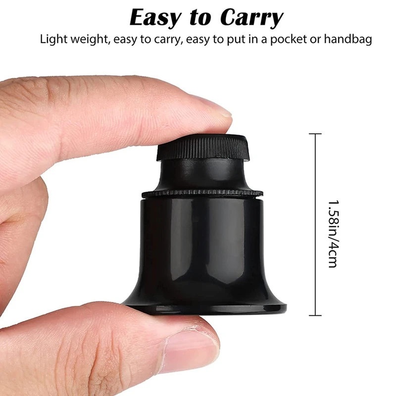 4PCS Loupe Eyeglass Magnifiers Set 5X 10X 15X 20X Watch Repair Loupe Magnifier Set Magnifying Glass For Watch Jewellery