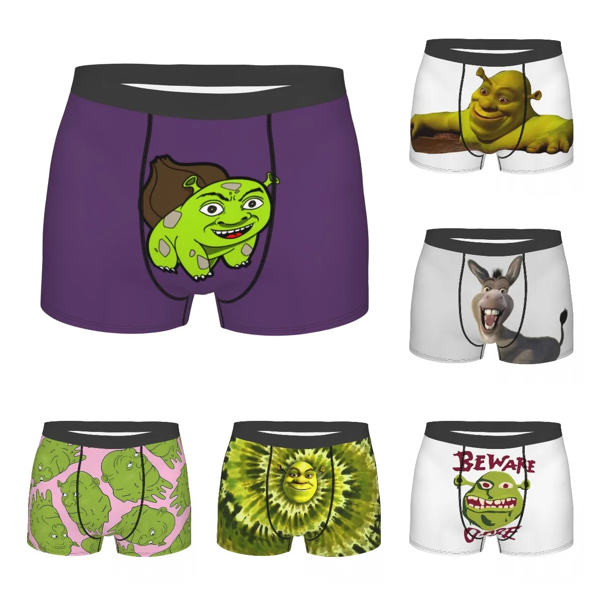 

Мужское нижнее белье с принтом, двухстороннее, из полиэстера